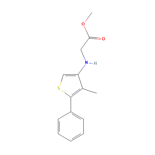 methyl 2-[(4-methyl-5-phenylthiophen-3-yl)amino]acetate (CAS: 942941-87-9) - Related Chemical Product
