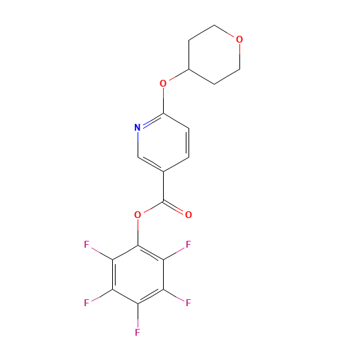 (2,3,4,5,6-pentafluorophenyl) 6-(oxan-4-yloxy)pyridine-3-carboxylate (CAS: 910036-96-3) - Related Chemical Product