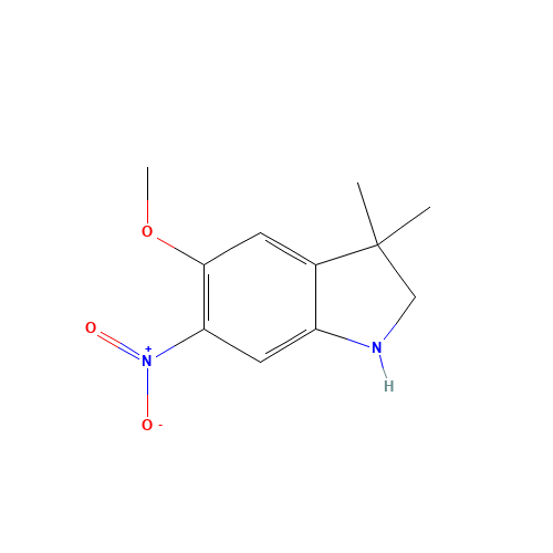 5-methoxy-3,3-dimethyl-6-nitro-1,2-dihydroindole (CAS: 1116230-50-2) - Related Chemical Product
