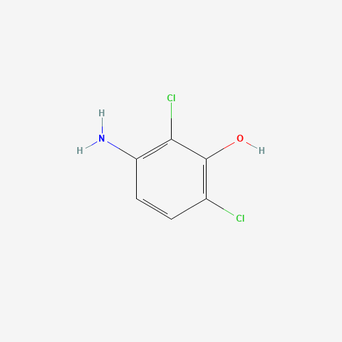 3-amino-2,6-dichlorophenol (CAS: 28165-63-1) - Chemical Structure and Molecular Formula 