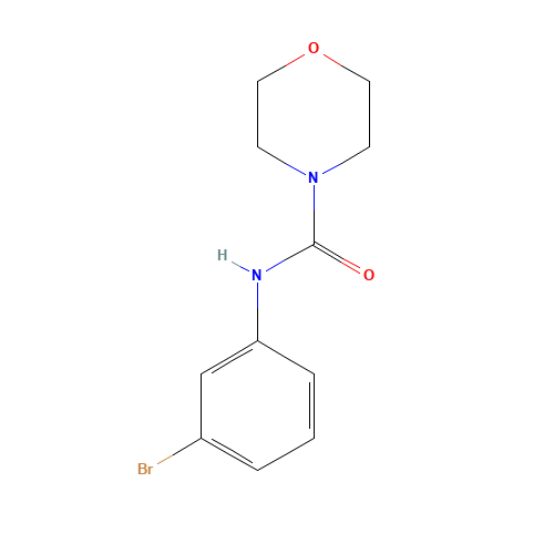 N-(3-bromophenyl)morpholine-4-carboxamide (CAS: 349119-15-9) - Chemical Structure and Molecular Formula 