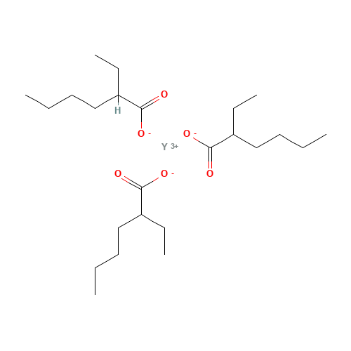 2-ethylhexanoate;yttrium(3+) (CAS: 114012-65-6) - Chemical Structure and Molecular Formula 