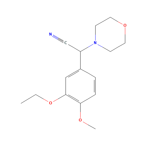 2-(3-ethoxy-4-methoxyphenyl)-2-morpholin-4-ylacetonitrile (CAS: 438627-42-0) - Related Chemical Product