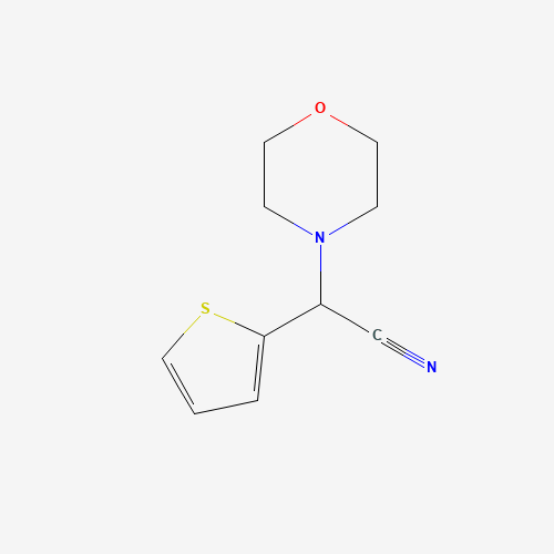 2-morpholin-4-yl-2-thiophen-2-ylacetonitrile (CAS: 68415-08-7) - Chemical Structure and Molecular Formula 
