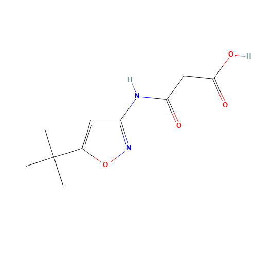3-[(5-tert-butyl-1,2-oxazol-3-yl)amino]-3-oxopropanoic acid (CAS: 827029-19-6) - Related Chemical Product