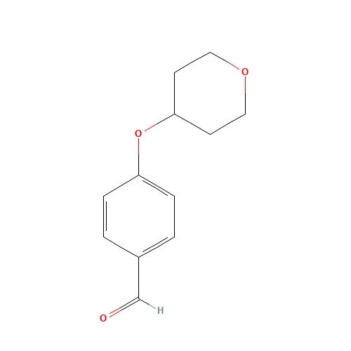 4-(oxan-4-yloxy)benzaldehyde (CAS: 215460-40-5) - Chemical Structure and Molecular Formula 