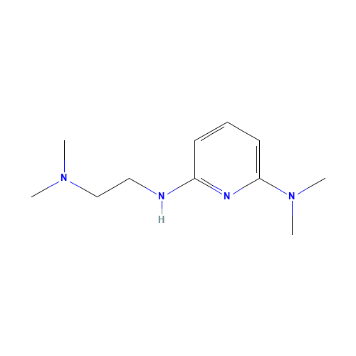 2-N-[2-(dimethylamino)ethyl]-6-N,6-N-dimethylpyridine-2,6-diamine (CAS: 63763-89-3) - Chemical Structure and Molecular Formula 