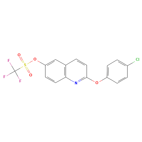 [2-(4-chlorophenoxy)quinolin-6-yl] trifluoromethanesulfonate (CAS: 623147-07-9) - Related Chemical Product