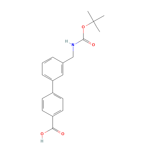 4-[3-[[(2-methylpropan-2-yl)oxycarbonylamino]methyl]phenyl]benzoic acid (CAS: 193151-98-3) - Related Chemical Product