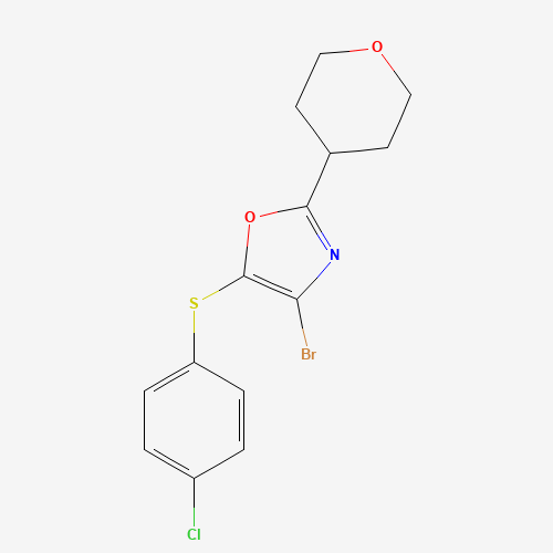 4-bromo-5-(4-chlorophenyl)sulfanyl-2-(oxan-4-yl)-1,3-oxazole (CAS: 1338918-34-5) - Related Chemical Product