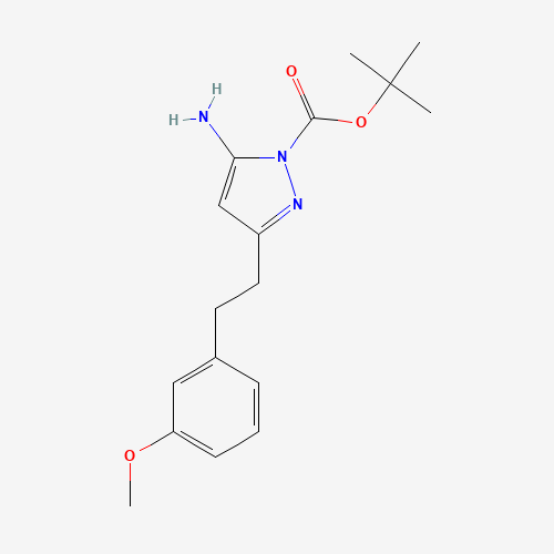 tert-butyl 5-amino-3-[2-(3-methoxyphenyl)ethyl]pyrazole-1-carboxylate (CAS: 1035270-75-7) - Related Chemical Product
