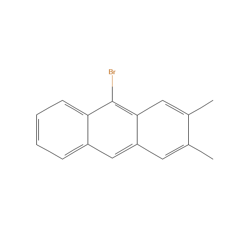 9-bromo-2,3-dimethylanthracene (CAS: 27111-62-2) - Chemical Structure and Molecular Formula 