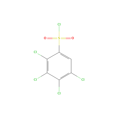 2,3,4,5-tetrachlorobenzenesulfonyl chloride (CAS: 51527-63-0) - Chemical Structure and Molecular Formula 
