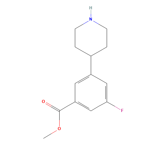methyl 3-fluoro-5-piperidin-4-ylbenzoate (CAS: 881493-49-8) - Related Chemical Product
