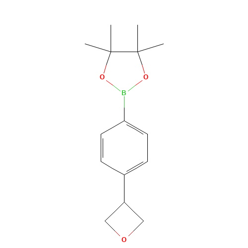 4,4,5,5-tetramethyl-2-[4-(oxetan-3-yl)phenyl]-1,3,2-dioxaborolane (CAS: 1402565-88-1) - Related Chemical Product