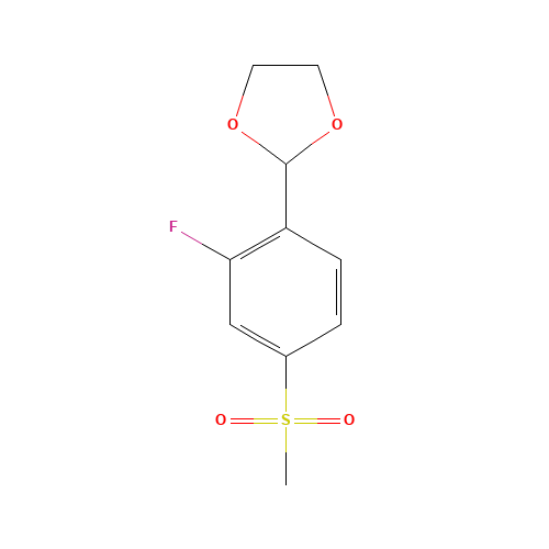 2-(2-fluoro-4-methylsulfonylphenyl)-1,3-dioxolane (CAS: 1346597-53-2) - Related Chemical Product
