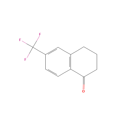 6-(trifluoromethyl)-3,4-dihydro-2H-naphthalen-1-one (CAS: 62620-71-7) - Chemical Structure and Molecular Formula 