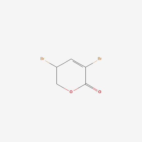3,5-dibromo-2,3-dihydropyran-6-one (CAS: 137776-72-8) - Chemical Structure and Molecular Formula 