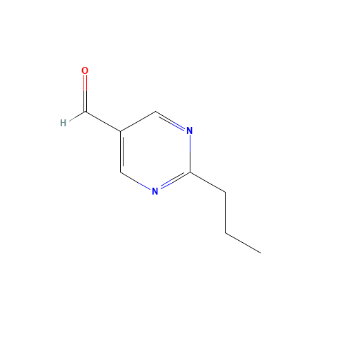2-propylpyrimidine-5-carbaldehyde (CAS: 876890-38-9) - Chemical Structure and Molecular Formula 