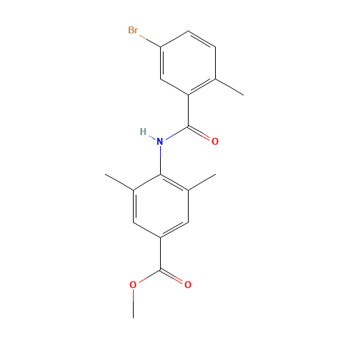methyl 4-[(5-bromo-2-methylbenzoyl)amino]-3,5-dimethylbenzoate (CAS: 1529760-92-6) - Related Chemical Product