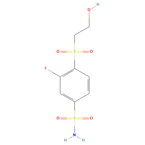 3-fluoro-4-(2-hydroxyethylsulfonyl)benzenesulfonamide (CAS: 108966-76-3) - Related Chemical Product