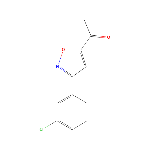 1-[3-(3-chlorophenyl)-1,2-oxazol-5-yl]ethanone (CAS: 889939-01-9) - Related Chemical Product