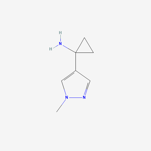 1-(1-methylpyrazol-4-yl)cyclopropan-1-amine (CAS: 1338494-61-3) - Related Chemical Product
