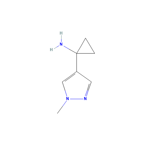 1-(1-methylpyrazol-4-yl)cyclopropan-1-amine (CAS: 1338494-61-3) - Related Chemical Product