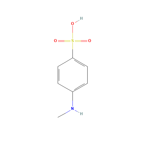4-(methylamino)benzenesulfonic acid (CAS: 24447-99-2) - Chemical Structure and Molecular Formula 