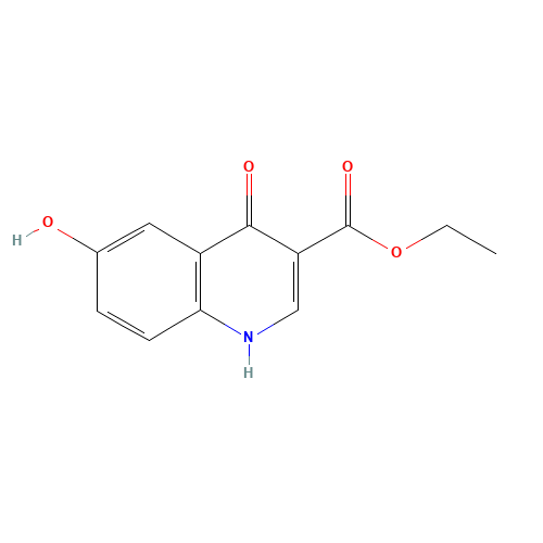 ethyl 6-hydroxy-4-oxo-1H-quinoline-3-carboxylate (CAS: 228728-25-4) - Chemical Structure and Molecular Formula 