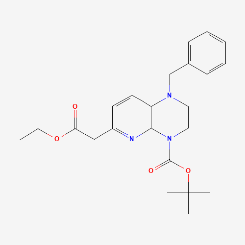 tert-butyl 1-benzyl-6-(2-ethoxy-2-oxoethyl)-2,3,4a,8a-tetrahydropyrido[2,3-b]pyrazine-4-carboxylate (CAS: 721921-44-4) - Related Chemical Product