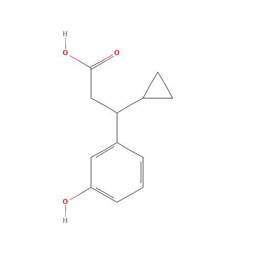 3-cyclopropyl-3-(3-hydroxyphenyl)propanoic acid (CAS: 1142224-60-9) - Related Chemical Product