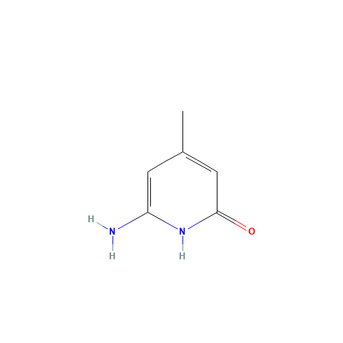 6-amino-4-methyl-1H-pyridin-2-one (CAS: 51564-93-3) - Chemical Structure and Molecular Formula 