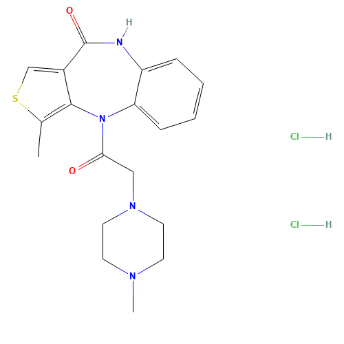 1-methyl-10-[2-(4-methylpiperazin-1-yl)acetyl]-5H-thieno[3,4-b][1,5]benzodiazepin-4-one;dihydrochloride (CAS: 147416-96-4) - Related Chemical Product