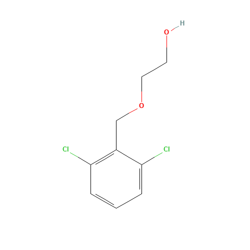 2-[(2,6-dichlorophenyl)methoxy]ethanol (CAS: 85309-91-7) - Chemical Structure and Molecular Formula 
