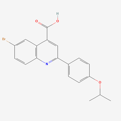 6-bromo-2-(4-propan-2-yloxyphenyl)quinoline-4-carboxylic acid (CAS: 351001-10-0) - Related Chemical Product