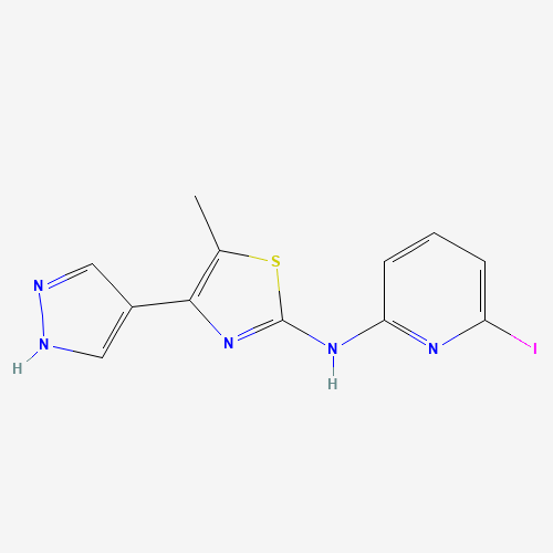 N-(6-iodopyridin-2-yl)-5-methyl-4-(1H-pyrazol-4-yl)-1,3-thiazol-2-amine (CAS: 1235312-65-8) - Related Chemical Product