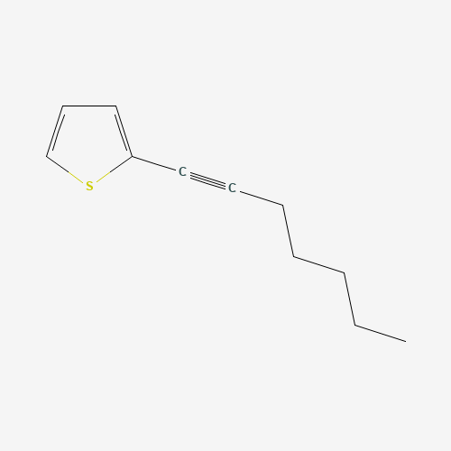 2-hept-1-ynylthiophene (CAS: 64146-58-3) - Chemical Structure and Molecular Formula 