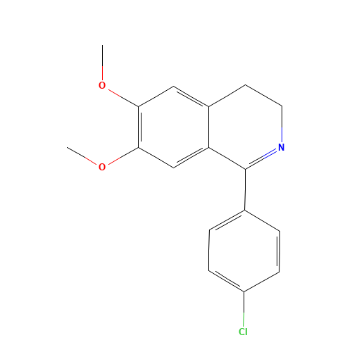 1-(4-chlorophenyl)-6,7-dimethoxy-3,4-dihydroisoquinoline (CAS: 76201-90-6) - Related Chemical Product