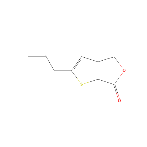 2-prop-2-enyl-4H-thieno[2,3-c]furan-6-one (CAS: 1374573-01-9) - Chemical Structure and Molecular Formula 