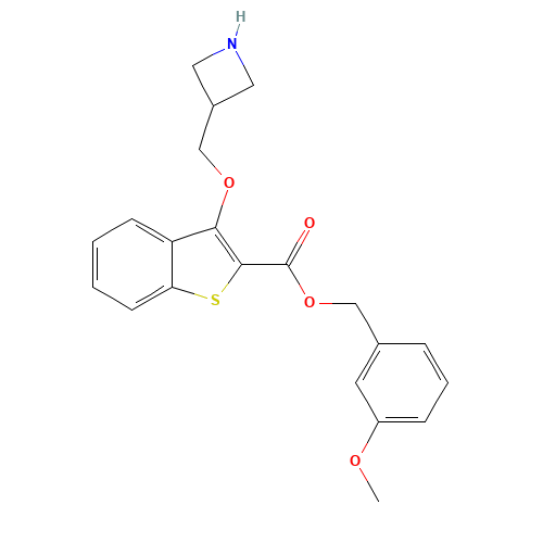 (3-methoxyphenyl)methyl 3-(azetidin-3-ylmethoxy)-1-benzothiophene-2-carboxylate (CAS: 1443208-14-7) - Related Chemical Product