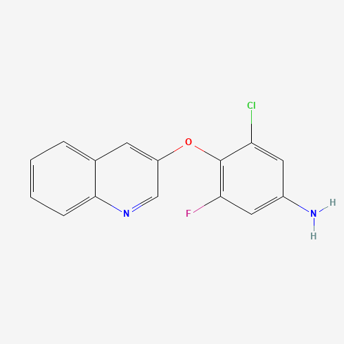 3-chloro-5-fluoro-4-quinolin-3-yloxyaniline (CAS: 315228-26-3) - Related Chemical Product