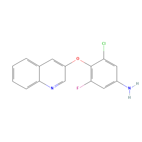 3-chloro-5-fluoro-4-quinolin-3-yloxyaniline (CAS: 315228-26-3) - Related Chemical Product