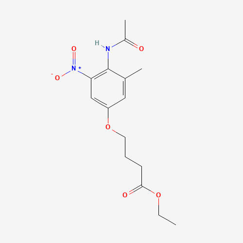ethyl 4-(4-acetamido-3-methyl-5-nitrophenoxy)butanoate (CAS: 808743-25-1) - Related Chemical Product