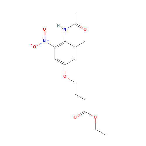 ethyl 4-(4-acetamido-3-methyl-5-nitrophenoxy)butanoate (CAS: 808743-25-1) - Related Chemical Product