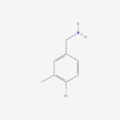 (4-bromo-3-methylphenyl)methanamine (CAS: 149104-92-7) - Chemical Structure and Molecular Formula 