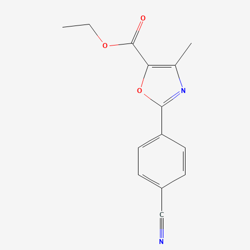 ethyl 2-(4-cyanophenyl)-4-methyl-1,3-oxazole-5-carboxylate (CAS: 338959-56-1) - Related Chemical Product