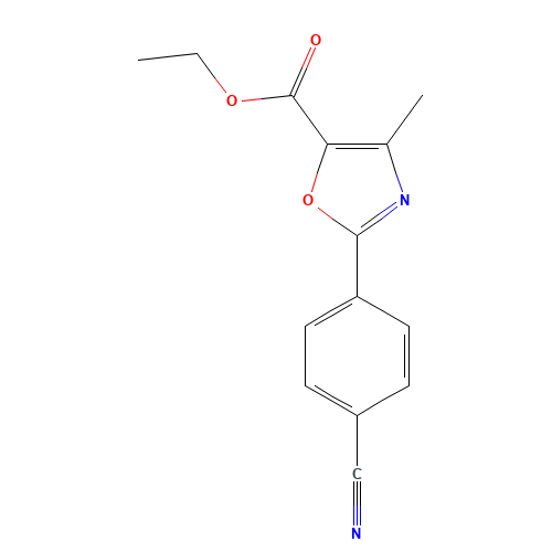 ethyl 2-(4-cyanophenyl)-4-methyl-1,3-oxazole-5-carboxylate (CAS: 338959-56-1) - Related Chemical Product