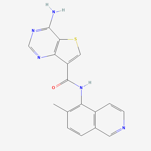 4-amino-N-(6-methylisoquinolin-5-yl)thieno[3,2-d]pyrimidine-7-carboxamide (CAS: 1446111-69-8) - Related Chemical Product