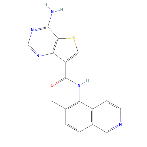 4-amino-N-(6-methylisoquinolin-5-yl)thieno[3,2-d]pyrimidine-7-carboxamide (CAS: 1446111-69-8) - Related Chemical Product